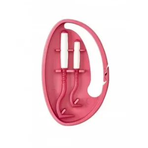 Інструменти для видалення кліщів з прогумованими ручками у тримачі рожеві (Tick Twister O`Tom) - Зображення 1