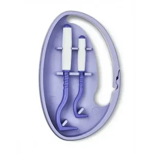 Інструменти для видалення кліщів з прогумованими ручками у тримачі фіолетові (Tick Twister O`Tom) - Зображення 1